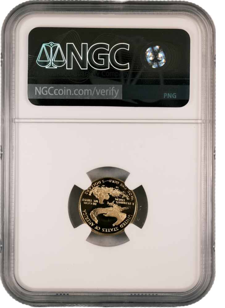 2002 W Gold Eagle $5 PF70UCAM NGC Anna Cabral