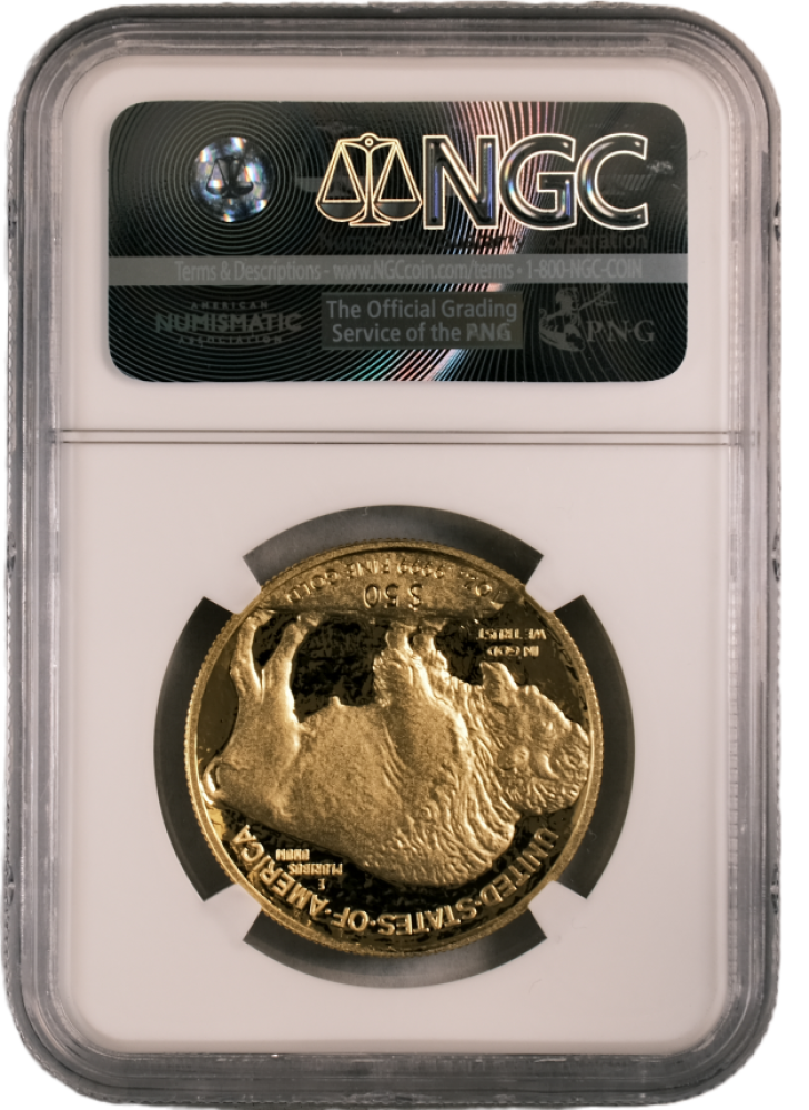 2016 W Gold Buffalo $50 PF70UCAM NGC ER Ed Moy - Image 2