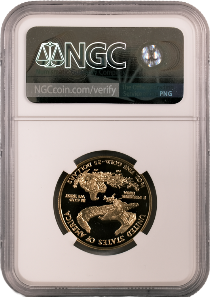 2001 W Gold Eagle $25 PF70UCAM NGC Anna Cabral - Image 2