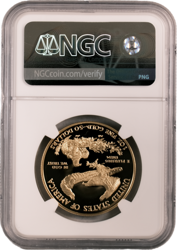 2003 W Gold Eagle $50 PF70UCAM NGC Anna Cabral