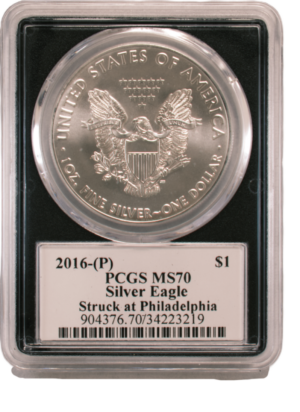 2016 P Silver Eagle $1 MS70 PCGS Paul Balan