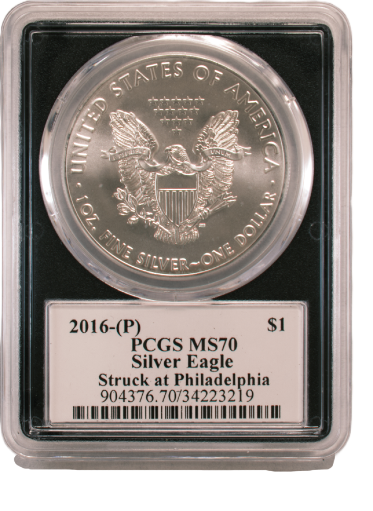 2016 P Silver Eagle $1 MS70 PCGS Paul Balan